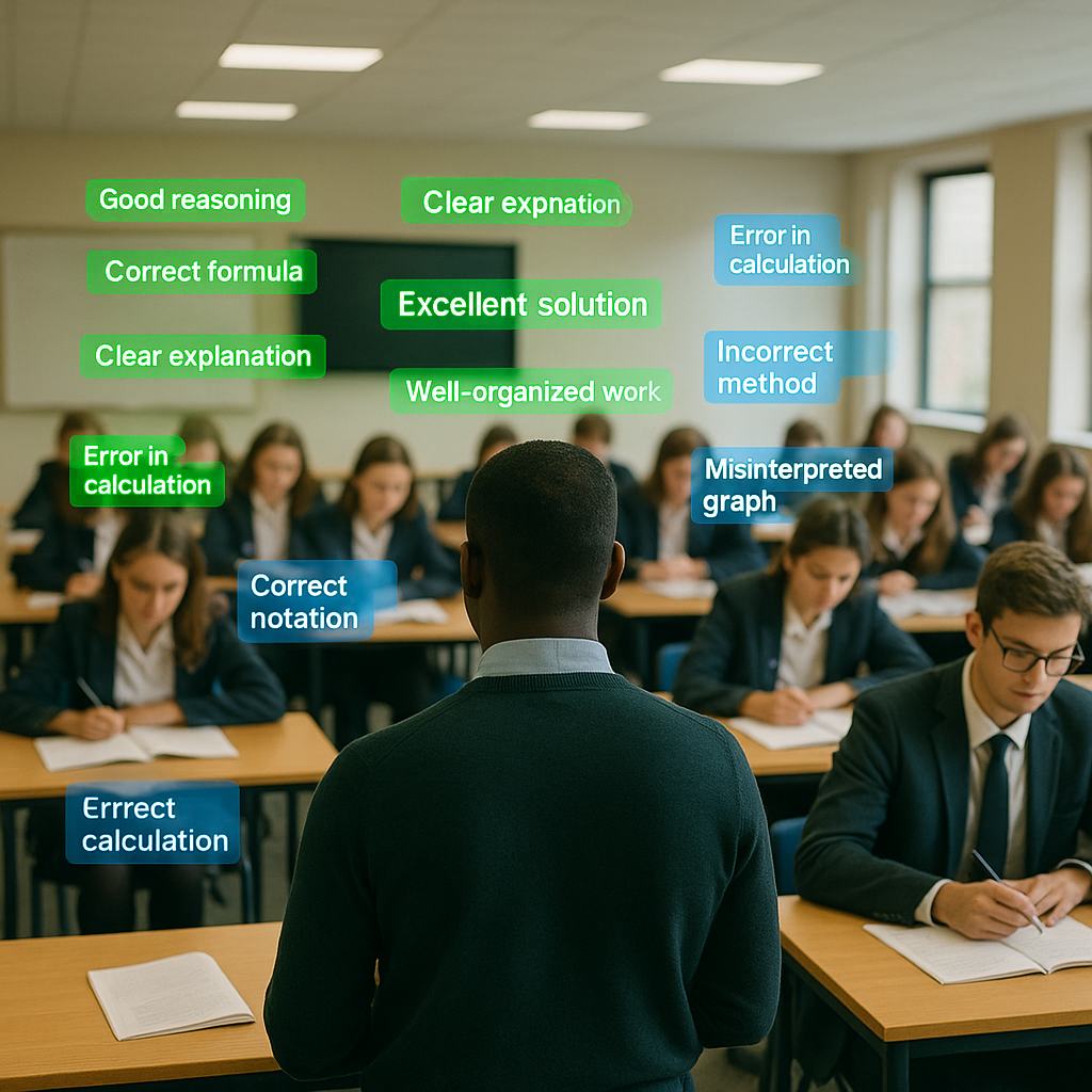 Teacher reviewing Respond App reports